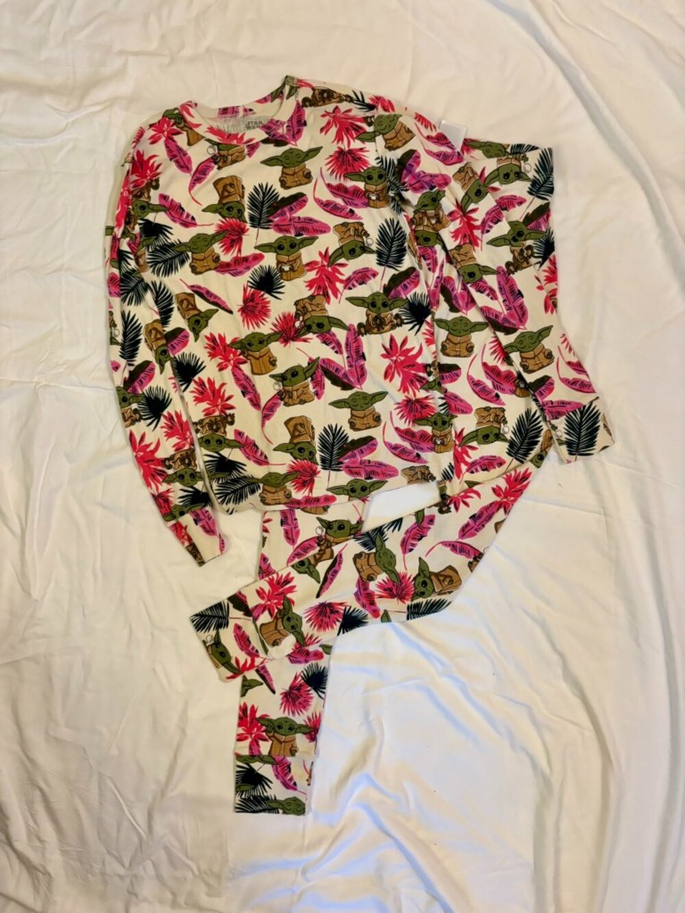 Gap kids Star Wars girl pajamas baby Yoda grogu size 12